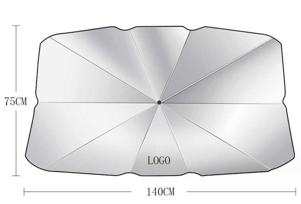 激レア シトロエン 傘型 サンシェード 車用サンシェード 日よけ フロントカバー ガラスカバー 折りたたみ傘様式◆収納袋付◆_画像10