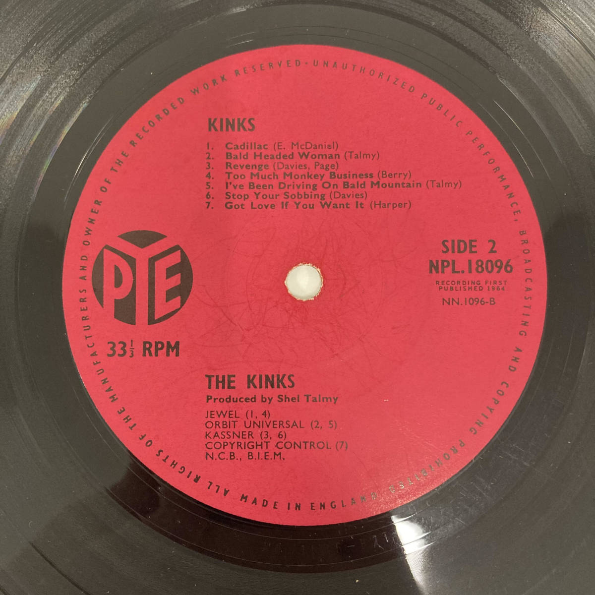 UKorg MONO LP THE KINKS S.T. UKオリジナル盤 PYE NPL 18096 ザ・キンクス 1st モッズ レコード_画像5