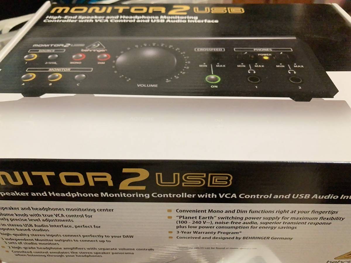 未使用・新品】BEHRINGER ベリンガー MONITOR2USB モニター