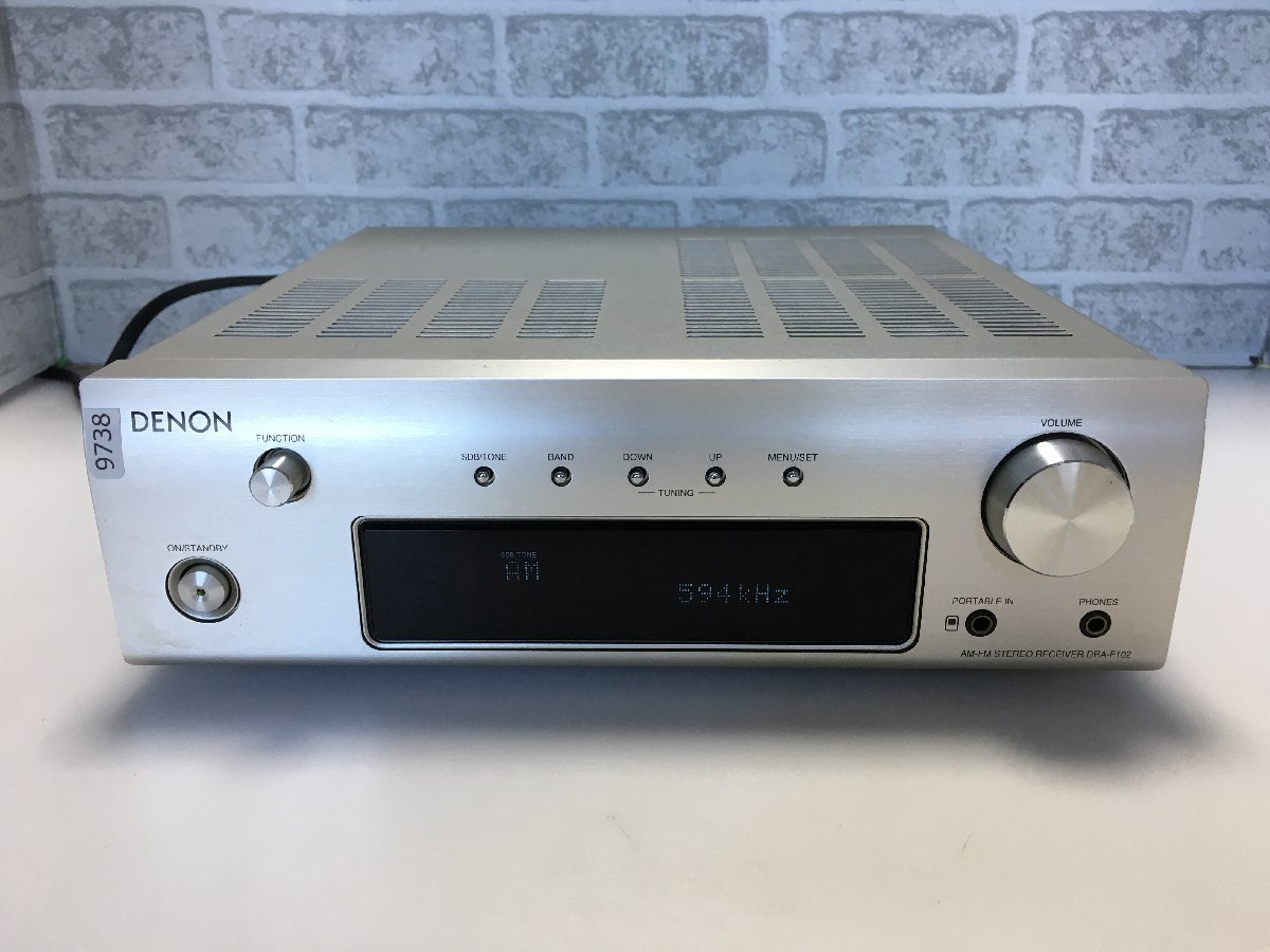 独創的 DENON FM-AMステレオレシーバー DRA-F102 中古品9738 DENON