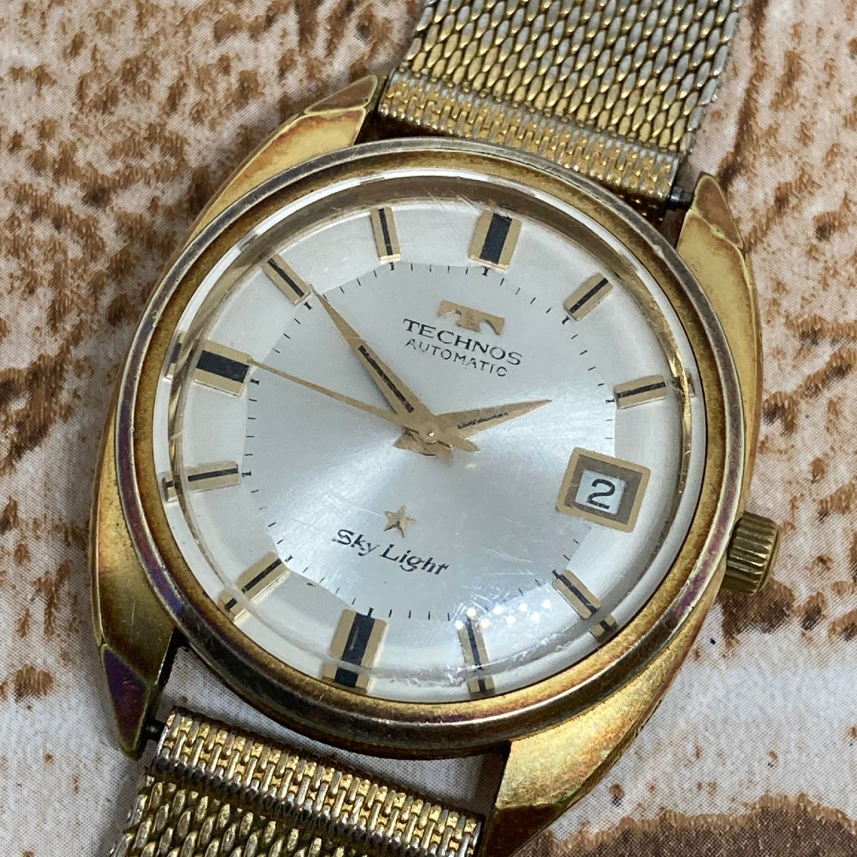 TECHNOS/Sky Light/腕時計/稼働品 希少 テクノス スカイライトTECHNOS SkyLight automatic