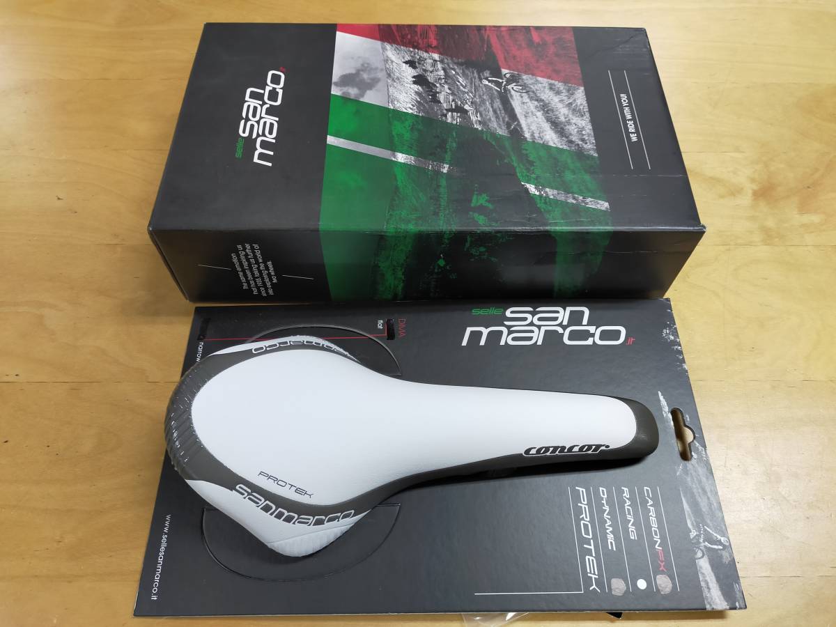 未使用　CONCOR RACING PROTEK NARROW XSILITE 134×278mm 192g　ホワイト　コンコール　チタンレール　サンマルコ　SELLE SANMARCO