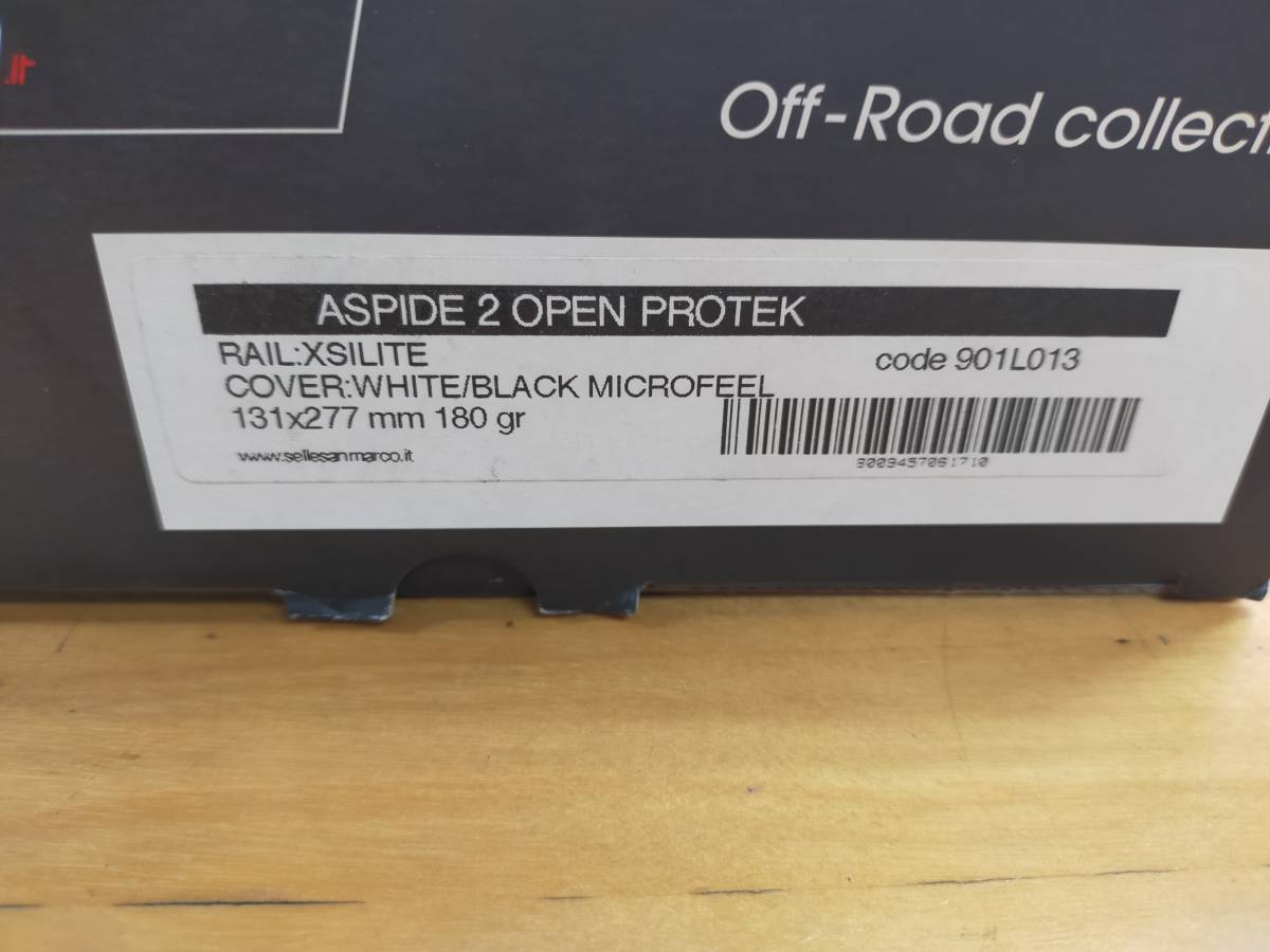 未使用　ASPIDE2 RACING OPEN PROTEK NARROW XSILITE 180g 131×277mm　ホワイト　アスピデ　チタンレール　サンマルコ　SANMARCO