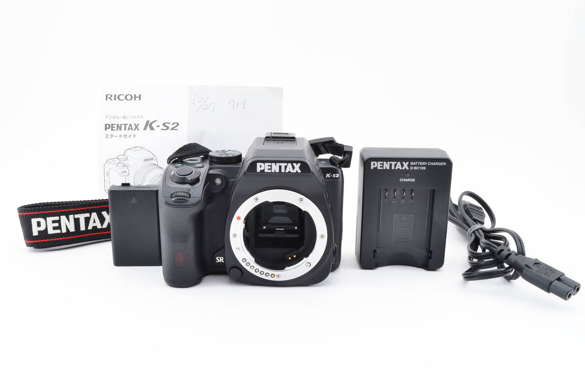 競売 Camera SLR Digital K-S2 Pentax ペンタックス Black #2353A