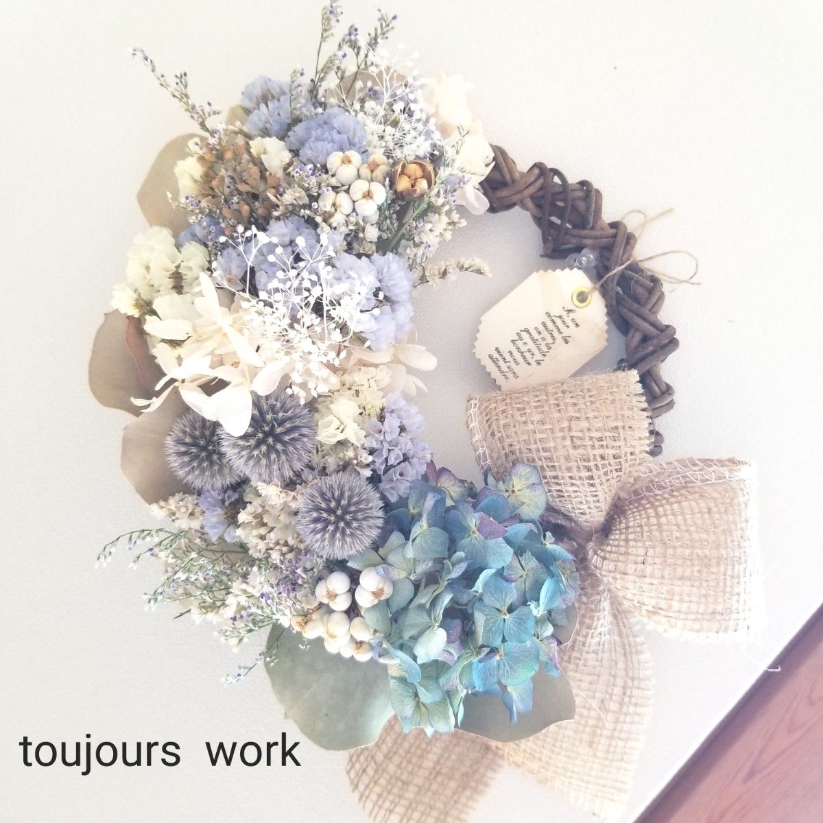 紫陽花リース 紫陽花 ドライフラワーリース ハーフリース 紫陽花リース 紫陽花 ドライフラワーリース ハーフリース