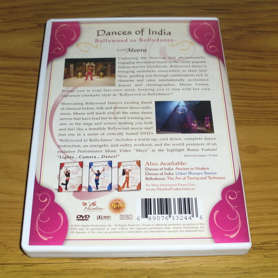 ◇DVD「Dances of India」Bollywood to Bollydance with Meera_画像2