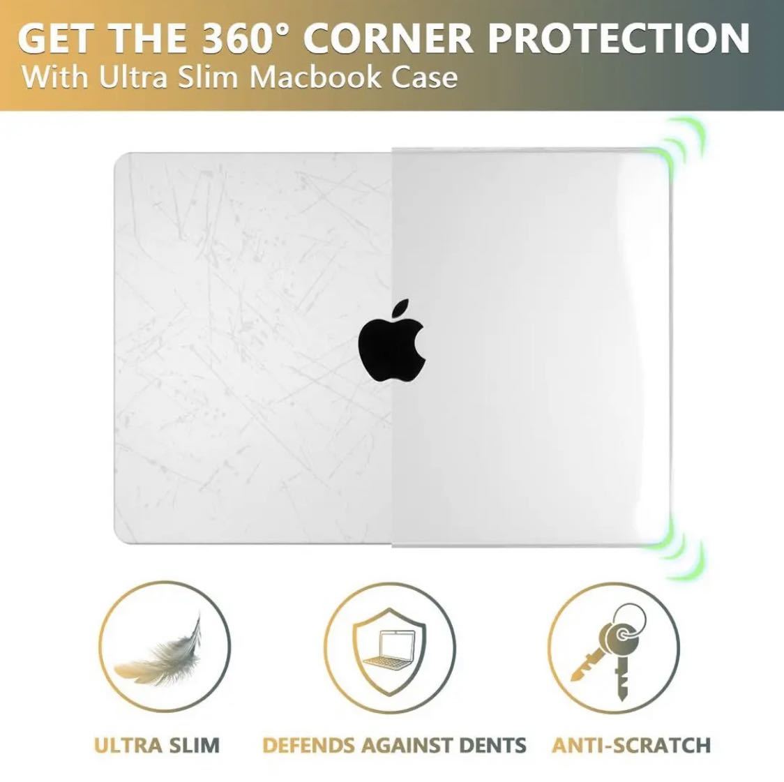 CISSOOK MacBook Pro16 -inch clear case set 