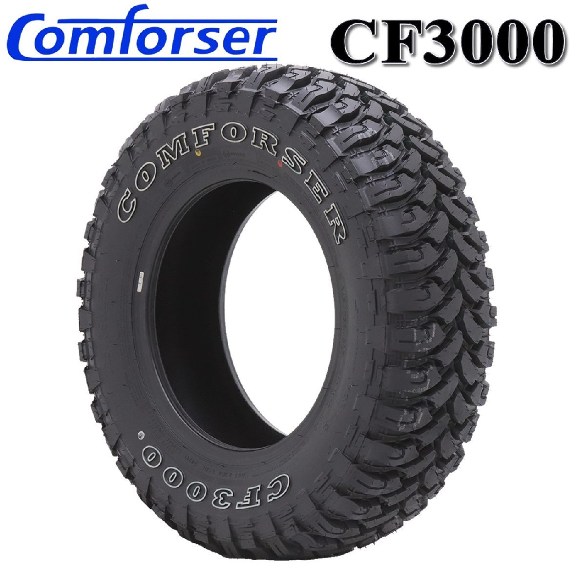 2022年製 新品 2本価格 会社宛 送料無料 215/75R15 6PR Comforser CF3000 夏 ホワイトレター OWL マッド ジムニー シエラ M/T NO,SH211_画像4