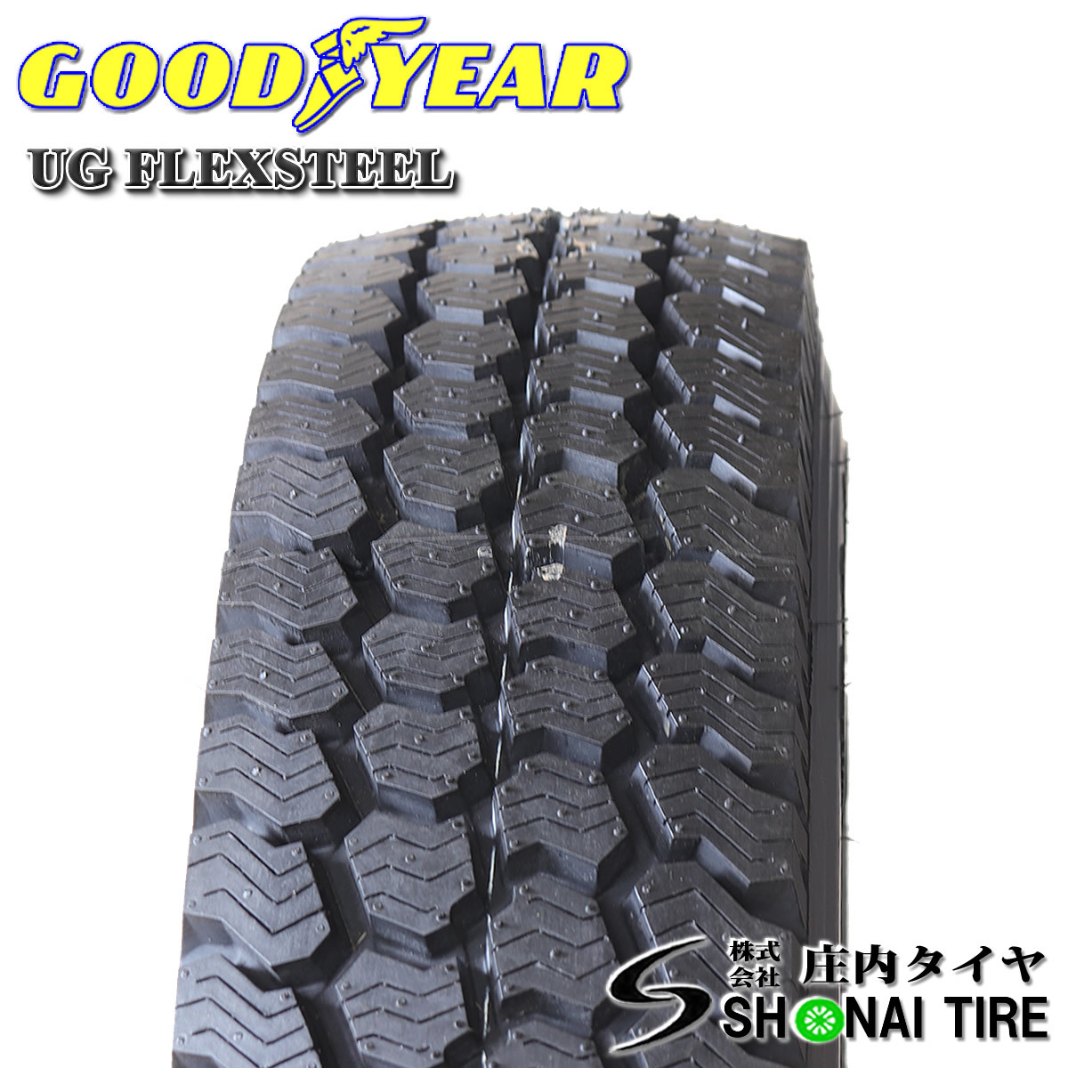 在庫要確認 会社宛 送料無料 グッドイヤー UG FLEX STEEL 6.50R16 8PR LT 冬 チューブタイプ 6本価格 小型トラック 舗装路 NO,GY038-6_画像2