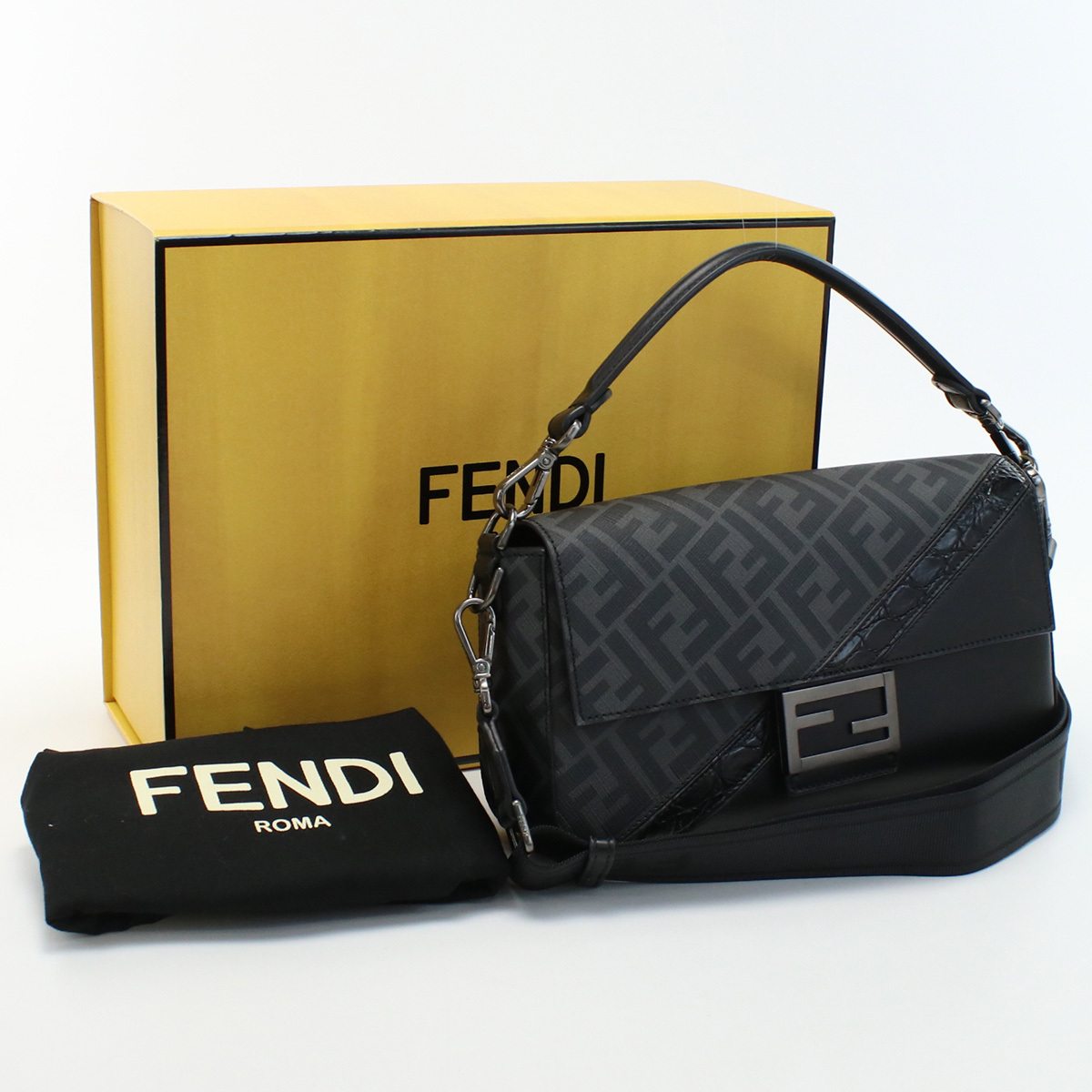 低価格 バッグ バゲット 中古・未使用フェンディFENDI レザー 2WAY us