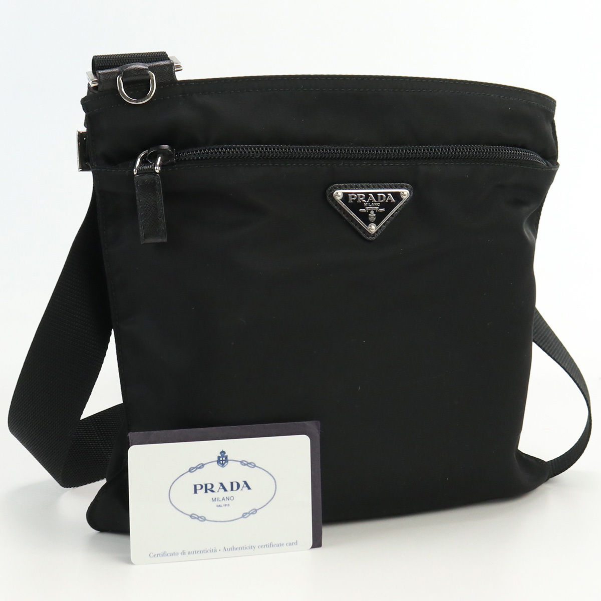 中古良品プラダPRADA VELA ショルダー ブランド 1BH978 V44 F0002 ランク：A us-2 メンズ レディース