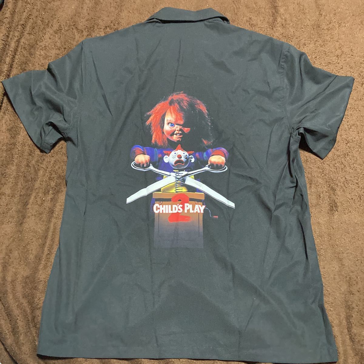 【Mサイズ】完売品 希少 新品 チャイルドプレイ2 チャッキー chucky シャツ 映画 80s レトロ トイストーリー ホラー good guys/usj_画像3