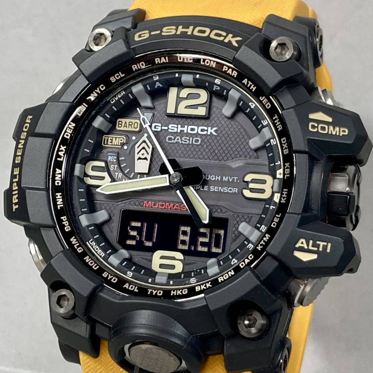 極美品G-SHOCK GWG-1000-1AJF MUDMASTERマッドマスター タフソーラー