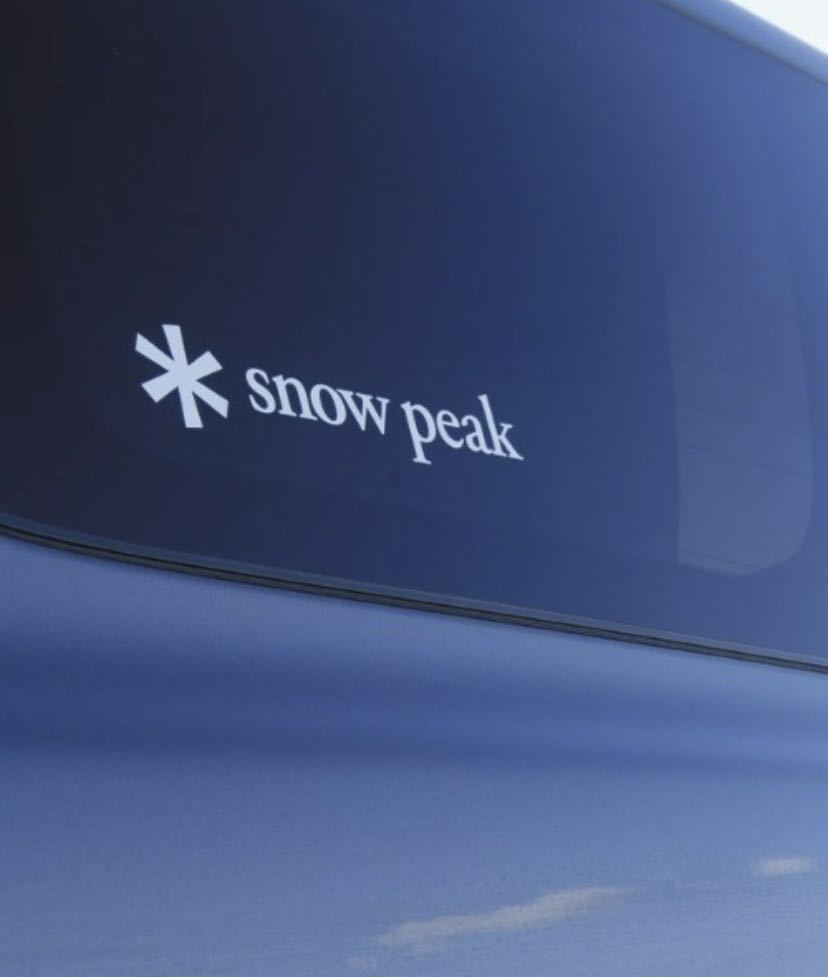 送料無料 snow peak ロゴステッカー 2枚セット スノーピーク アスタリスク S新品 未開封 ホワイト 白 カッティングステッカー WHITE_画像4