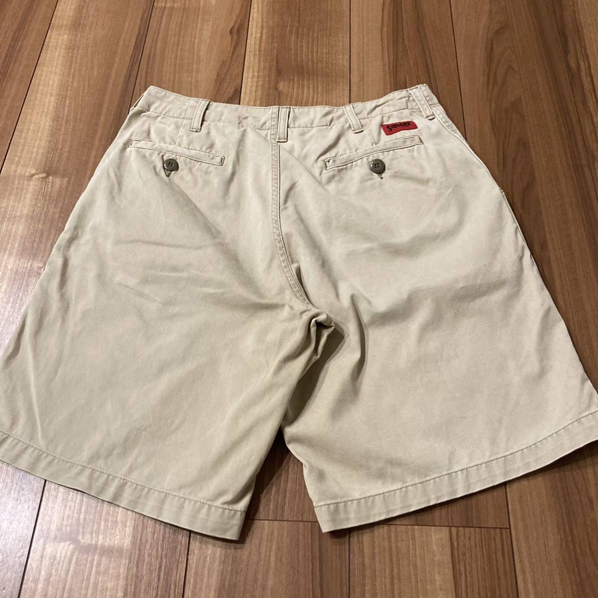 Schott ショット チノパン ショートパンツ ハーフパンツ ショーツ ベージュ ウエスト78 M 玉mc1899