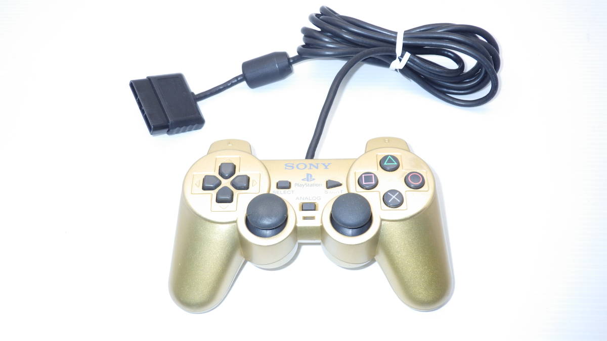 一番の コントローラー 百式ゴールド デュアルショック２ PS2 SONY純正