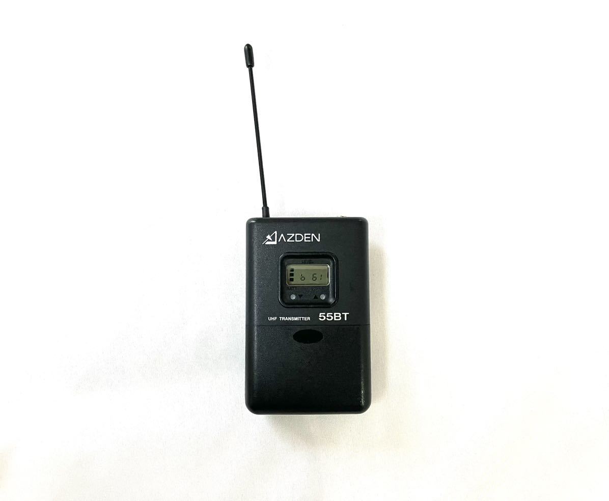 送料無料 AZDEN（アツデン）「55BT」送信機 ワイヤレスマイク ピンマイク_画像1