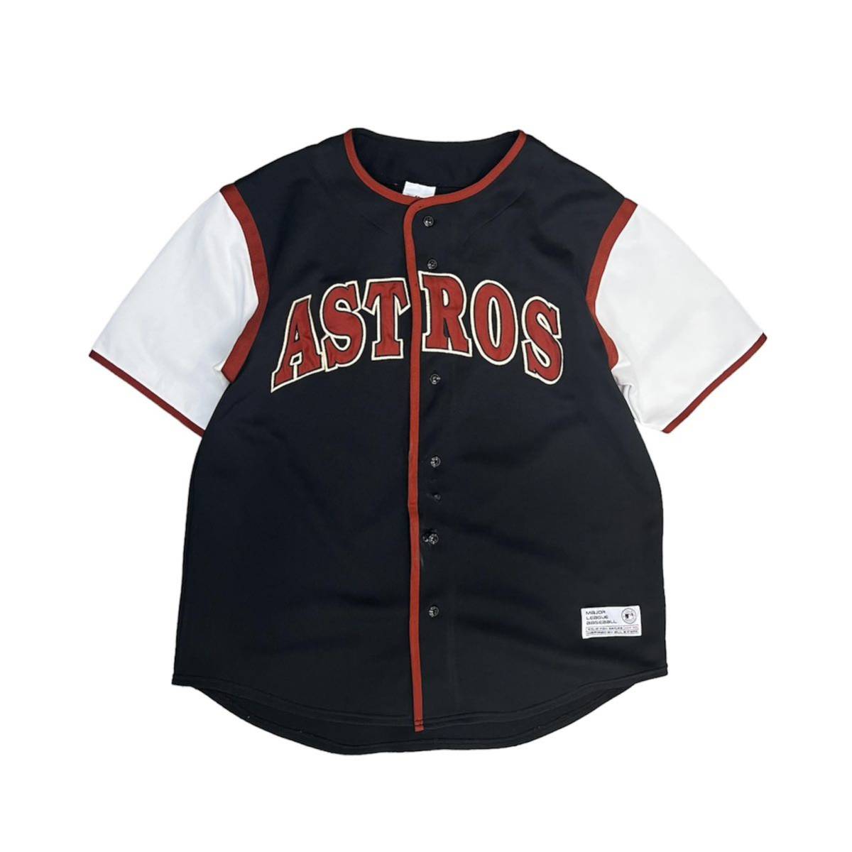 00s Houston astros ベースボールシャツ　truefan製　レプリカユニフォーム mlb ストリート　ヒップホップ_画像1