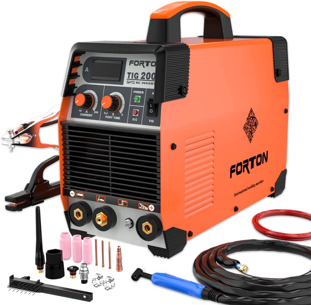 【新品】FORTON TIG溶接機 TIG200A 200V アルミ溶接機 MMA インバーター 手棒溶接 パルス機能 多機能 鉄/ステンレス/アルミニウム_画像1