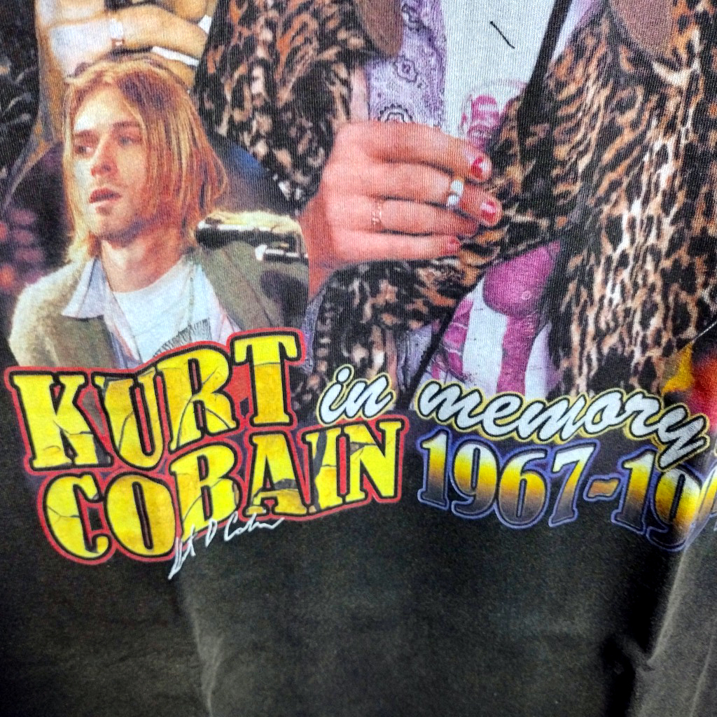 ニルヴァーナ/NIRVANA RAP Tee バンドTシャツ 【オーバーサイズ】カートコバーン Kurt Cobain ビンテージ加工_画像3