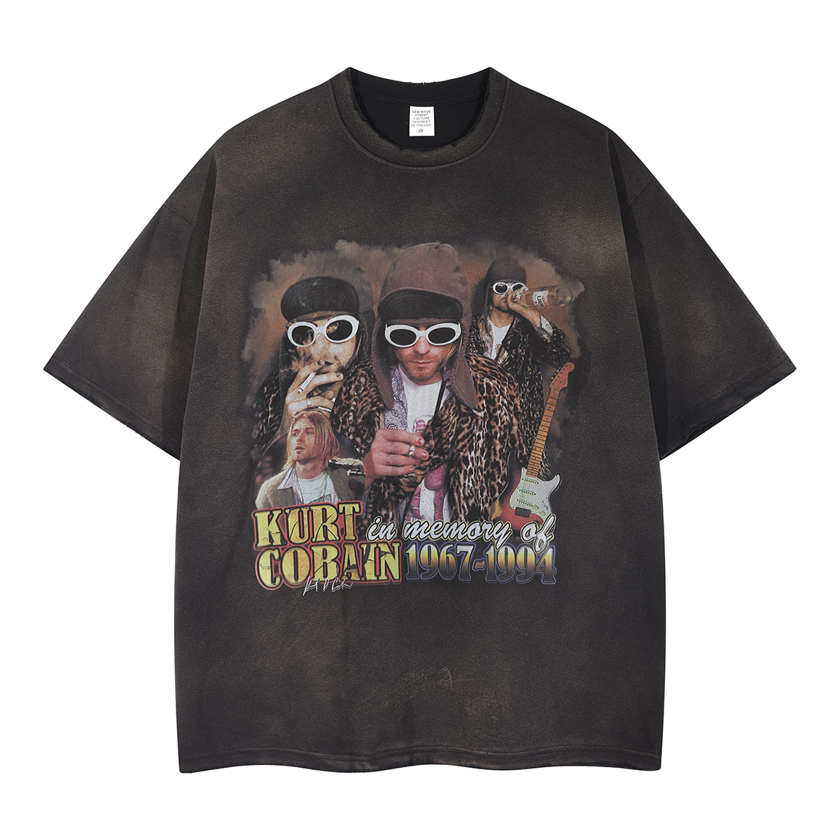 ニルヴァーナ/NIRVANA RAP Tee バンドTシャツ 【オーバーサイズ】カートコバーン Kurt Cobain ビンテージ加工_画像6