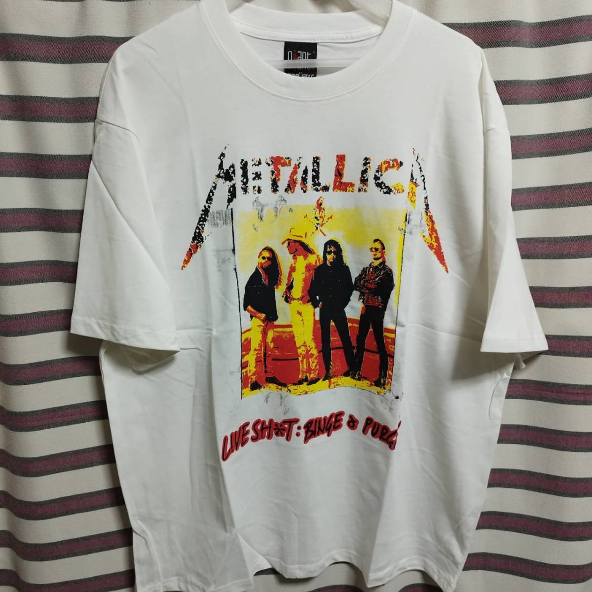 METALLICA メタリカ バンドTシャツ バックプリント有 1994年ツアー tour T-SHIRT reprint リプリント メガデス ガンズアンドローゼス