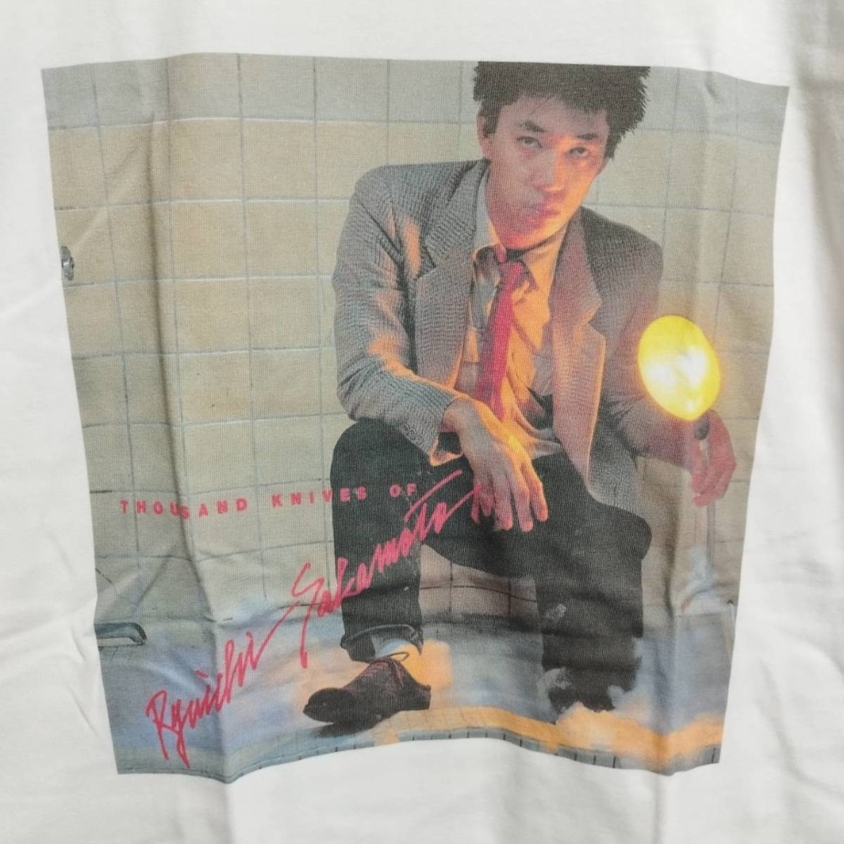 Ryuichi Sakamoto t-shirt 坂本龍一　Tシャツ　【 Lサイズ 】海外輸入品　ymo イエローマジックオーケストラ_画像2