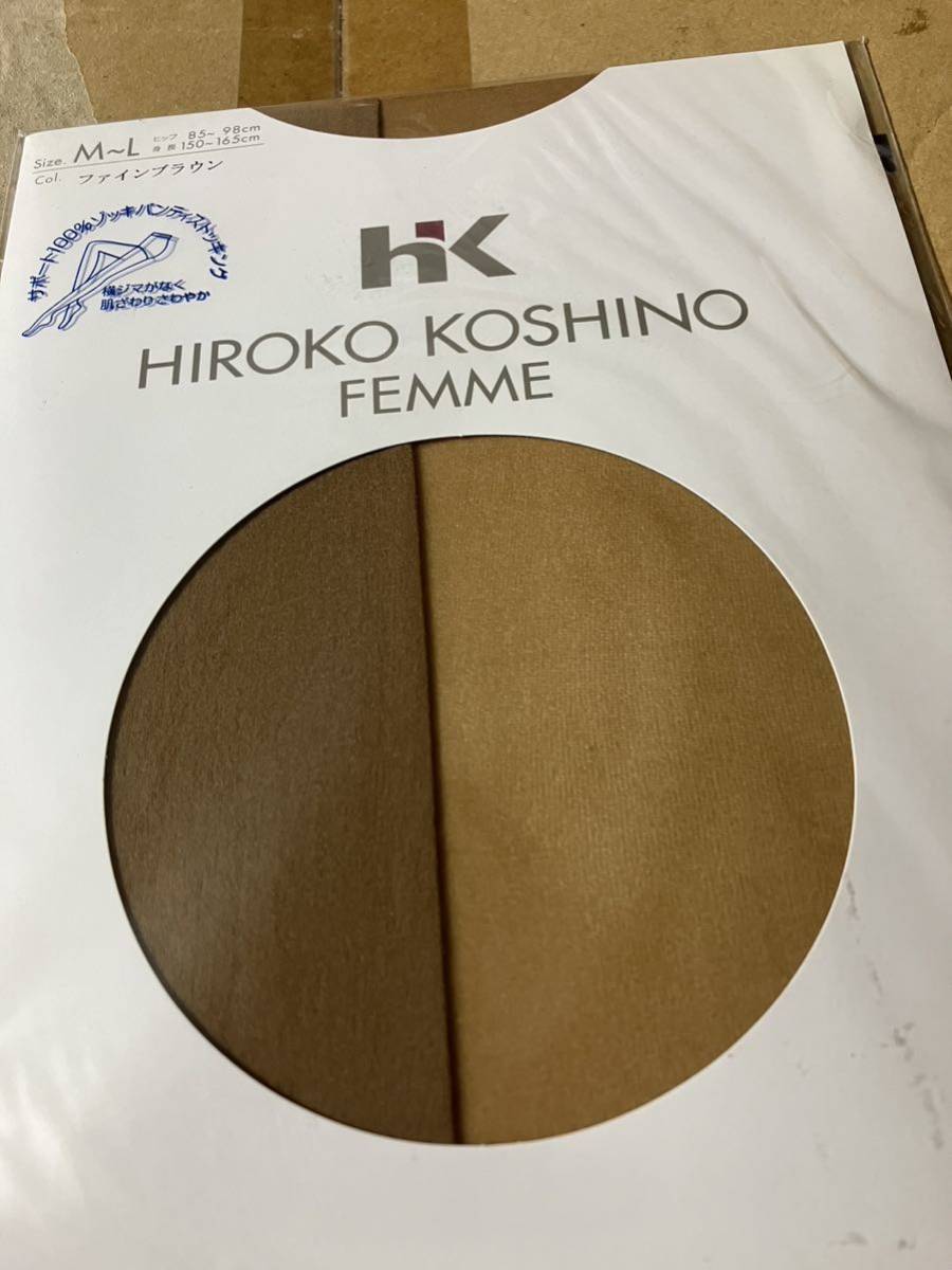 HK hiroko koshino femme サポート100% ゾッキ パンティストッキング ファインブラウン panty stocking パンスト タイツ ストッキング_画像3