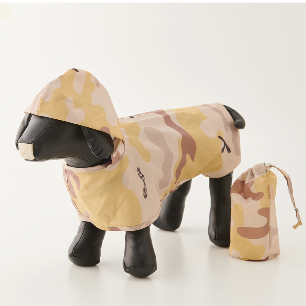 ☆ camouflage.BE ☆ 392plusm ドッグポンチョ 小型犬用 犬 レイン コート 可愛い ドッグポンチョ レインポンチョ 犬用レインコート 北欧_画像1