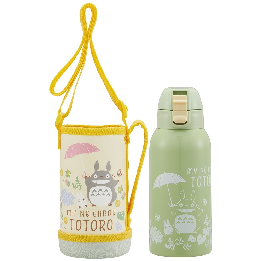 ☆ トトロ/さんぽみち ☆ カバー付ダイレクトステンボトル 600ml KSTCH6 スケーター 水筒 キッズ ワンタッチ 600ml_画像1