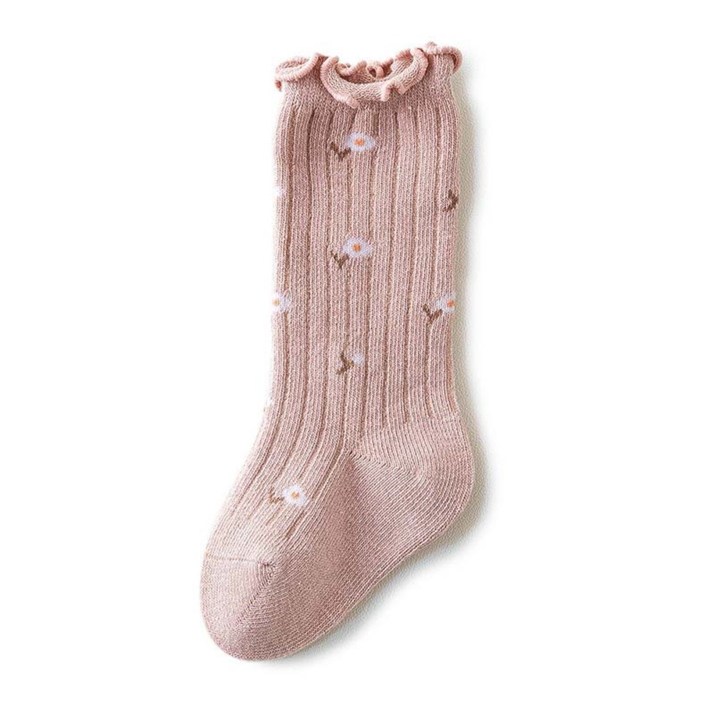 * dark pink * M size (11~13cm) * Kids socks spring autumn sesocks8042 socks Kids girl knee-high socks socks baby shoes under 