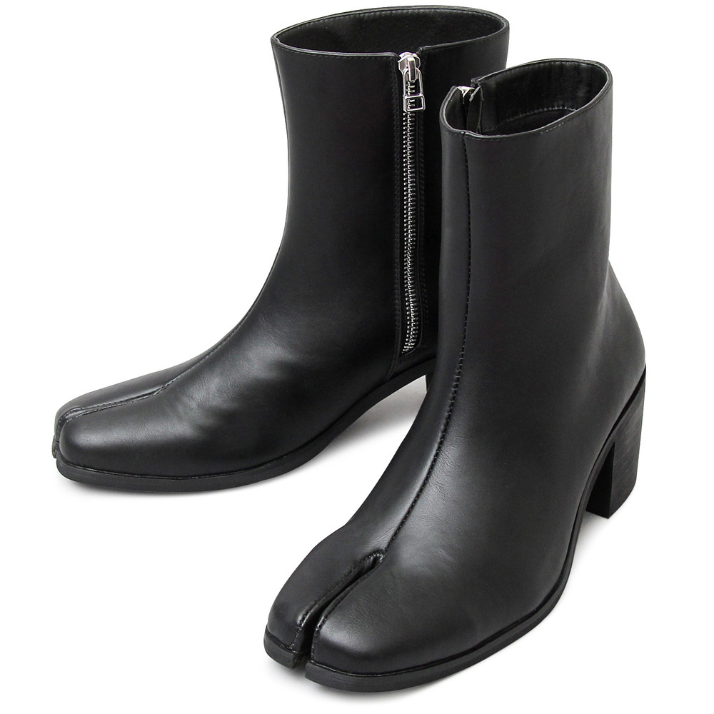 ☆ BLACK ☆ Mサイズ(26.0-26.5cm) ☆ glabella Tabi Boots グラベラ ブーツ メンズ glabella GLBB-209 ブランド ショートブーツ 厚底