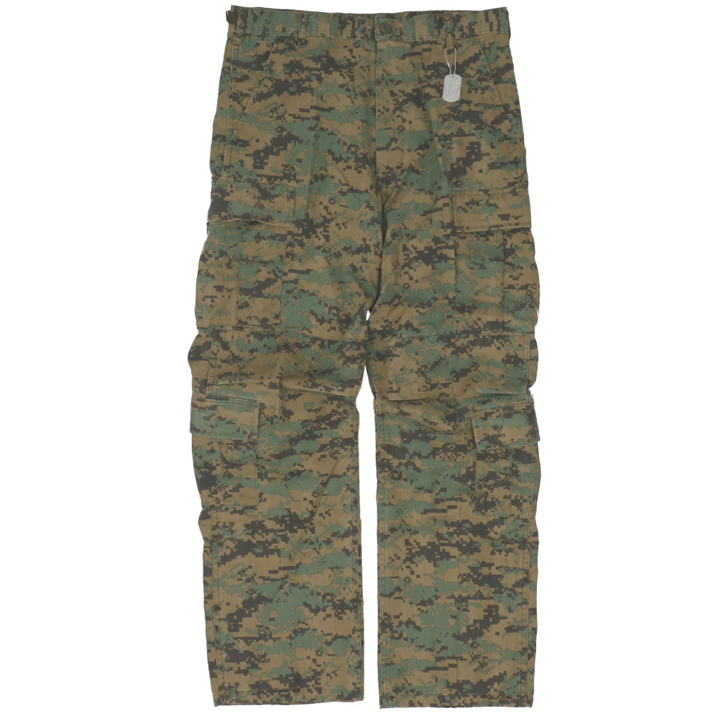 ☆ WoodlandDigitalCamo ☆ サイズM ☆ Rothco ロスコ VINTAGE PARATROOPER FATIGUES ロスコ Rothco カーゴパンツ メンズ ゆったり