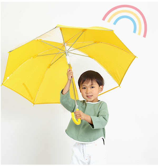 * sax umbrella child Jump umbrella stylish one touch Kids ... for children man 55cm 8ps.@. glass fibre robust transparent window attaching breaking 