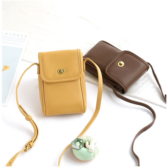 * yellow * smartphone pouch Mini shoulder bag kmini1209 smartphone pouch shoulder bag lady's smartphone shoulder bag 