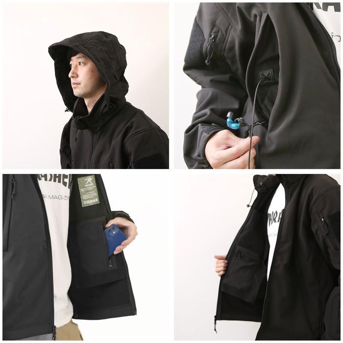 ☆ BlackCamo ☆ サイズM ☆ ROTHCO ロスコ SPECIAL OPS TACTICAL SOFT SHELL JACKET ロスコ ジャケット ブランド メンズ 大きいサイズ_画像7