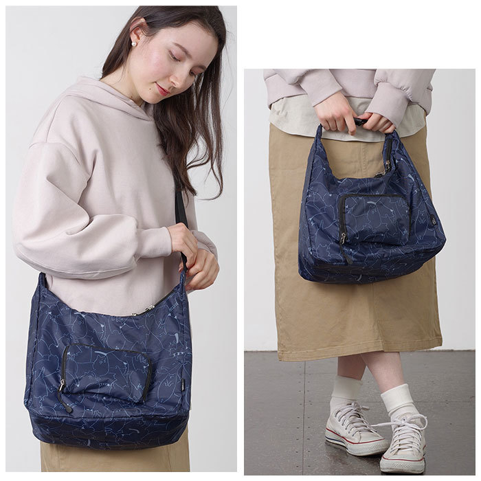 ☆ ハリネズミ(Navy) ☆ レイン 2WAY ショルダーバッグ ショルダーバッグ レディース 軽量 レインバッグ ショルダーバック レインバック_画像6