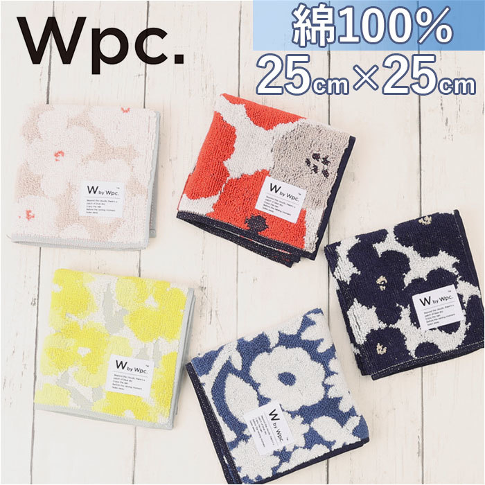 ☆ グラデーションフラワーイエロー ☆ ワールドパーティー W by Wpc. ハンカチ スタンダード wpc ハンドタオル ミニタオルハンカチ 25cm_画像3