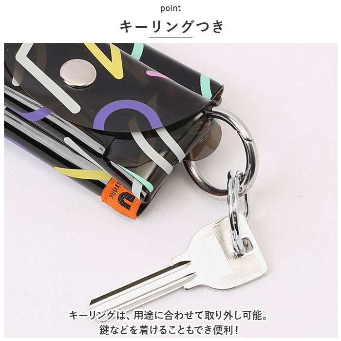 ☆ 198.ジオメトリックオフ ☆ KiU キウ PVC ウォレット PVC WALLET KiU 財布 キウ K338 二つ折り財布 二つ折り サイフ レディース メンズ_画像8