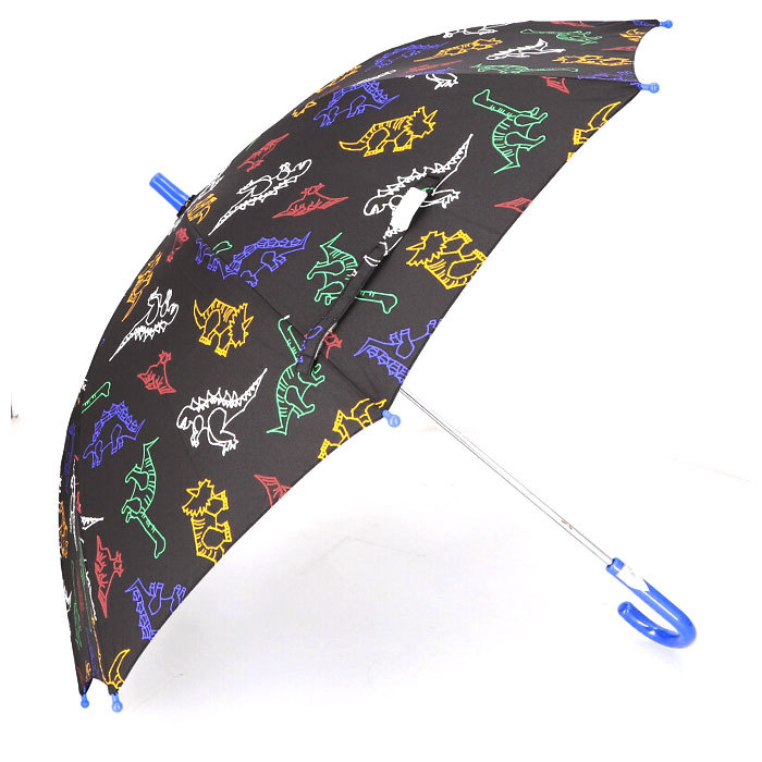 * динозавр голубой * 55cm * Kids длинный зонт мужчина зонт Kids мужчина 50 cm 55 см длинный зонт прозрачный окно модный симпатичный детский ... ребенок 