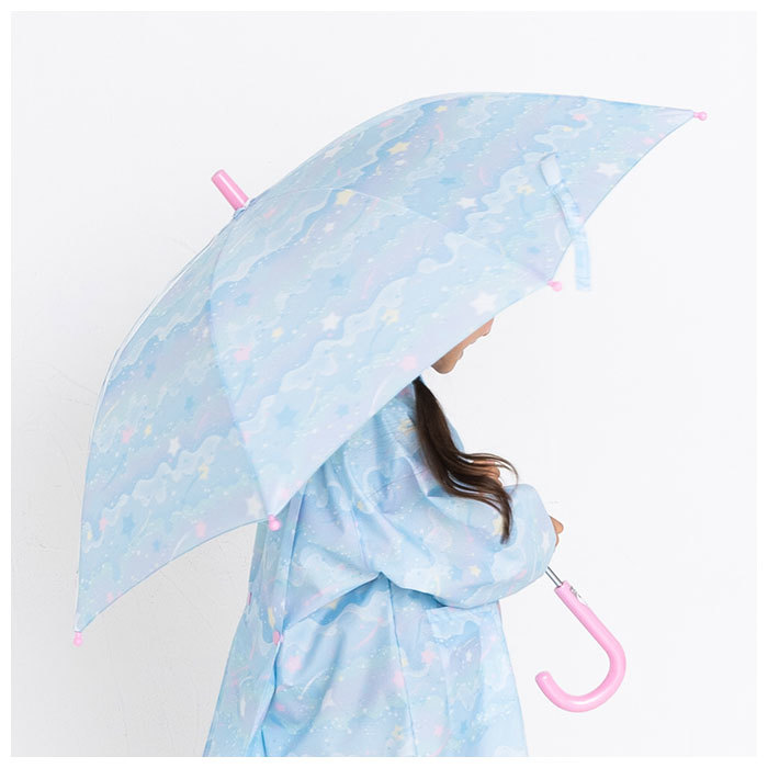 * Dream голубой * 55cm * Kids длинный зонт девочка зонт Kids девочка 50 cm 55 см длинный зонт прозрачный окно модный симпатичный детский ... ребенок 