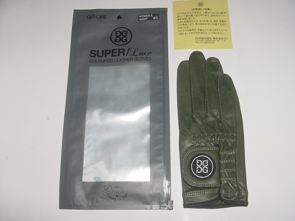  новый товар *G/FOREji-foa* Golf перчатки * кожа кожа перчатка *WOMENS RAIGHT XS* женский правый *5500 иен 