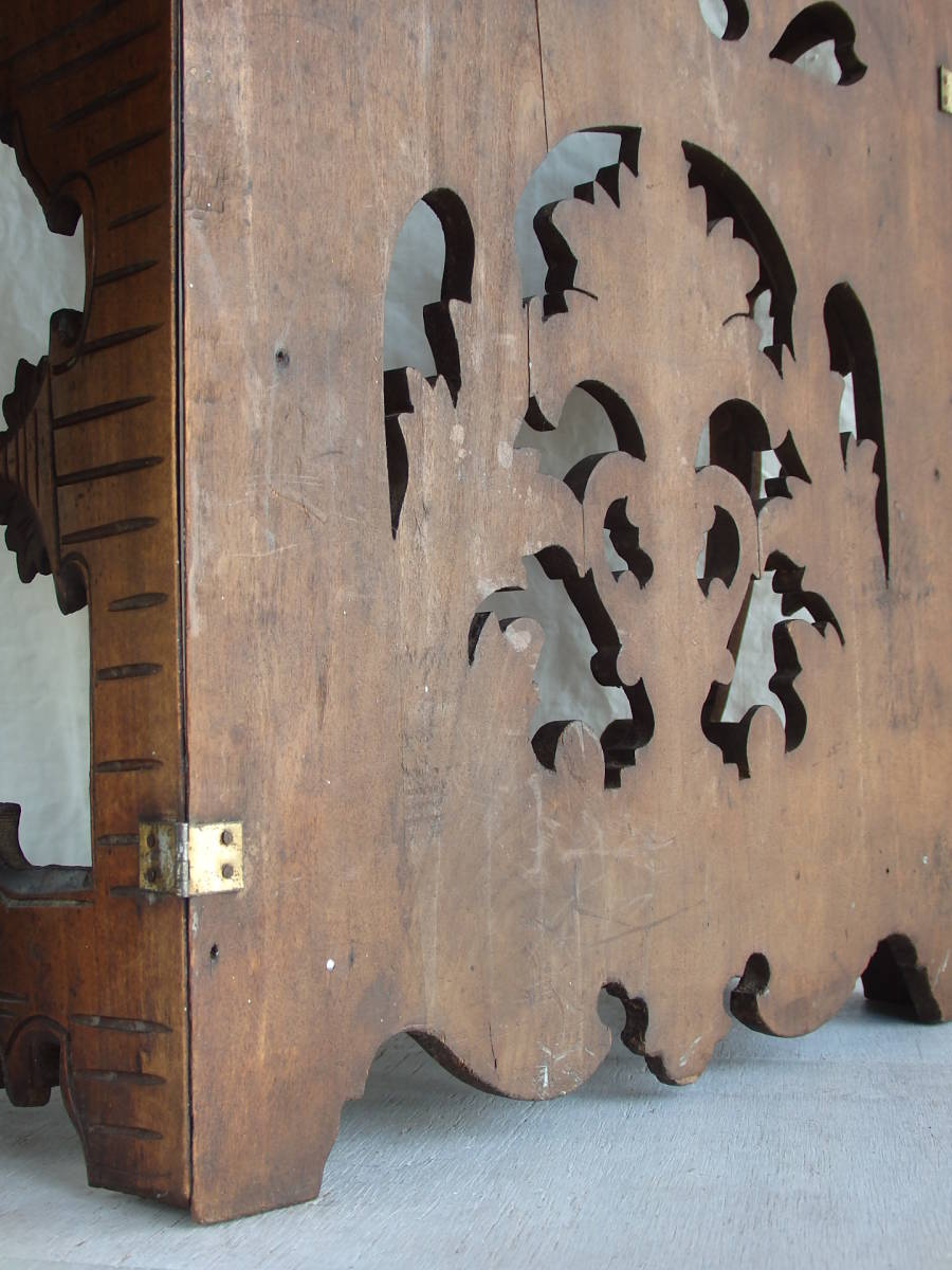 フランスアンティーク シェルフ 飾り棚 ウォール デコ 木製 装飾