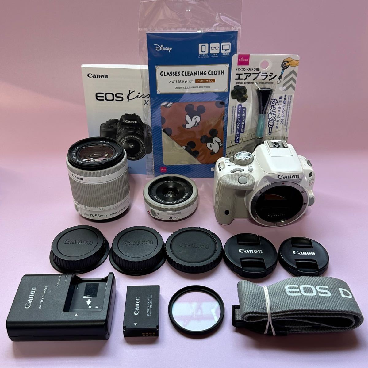 期間限定特価】 キャノン Canon EOS ホワイト ダブルレンズキット X7