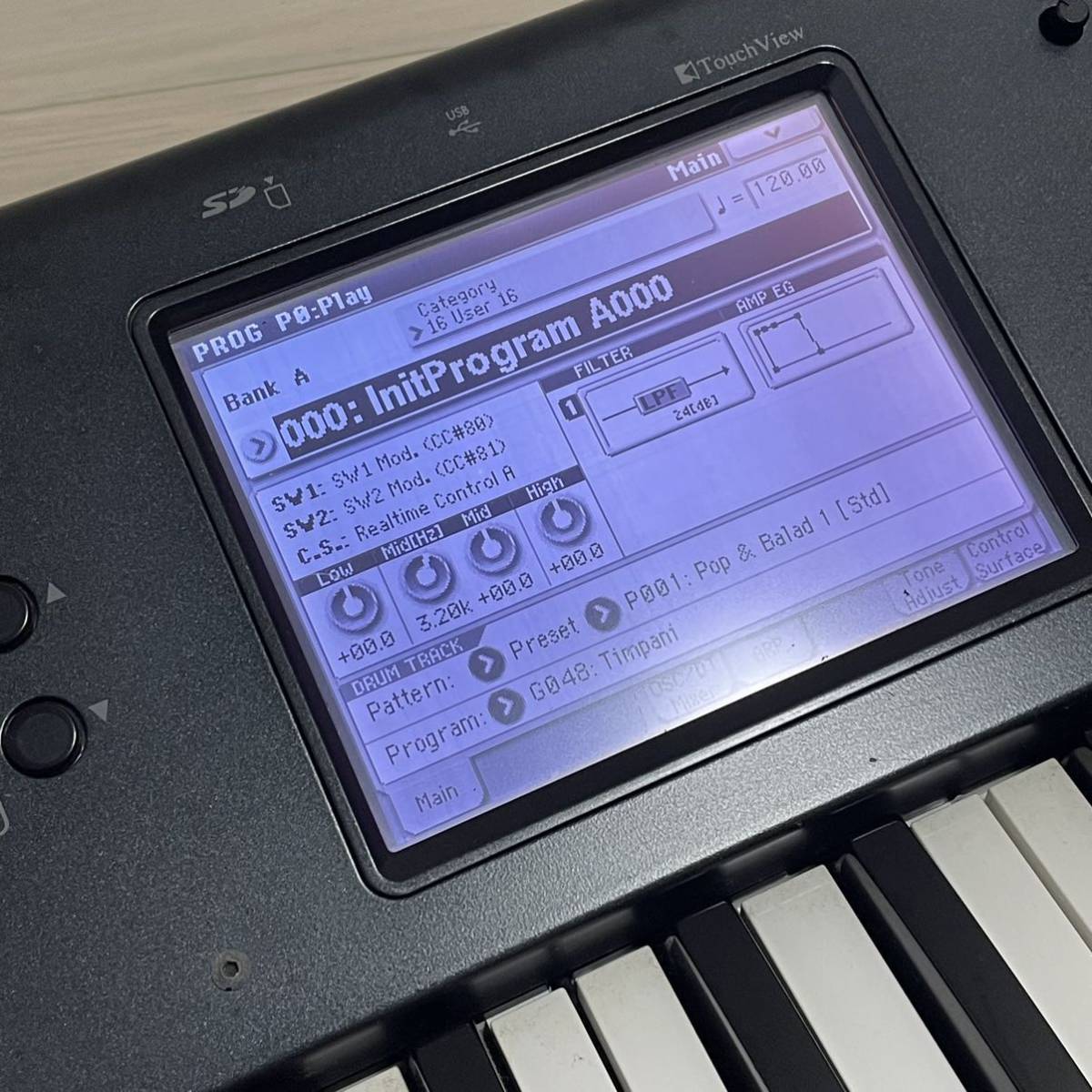 KORG【廃盤品】コルグ シンセサイザー M50 61鍵盤 電子キーボード 美品-