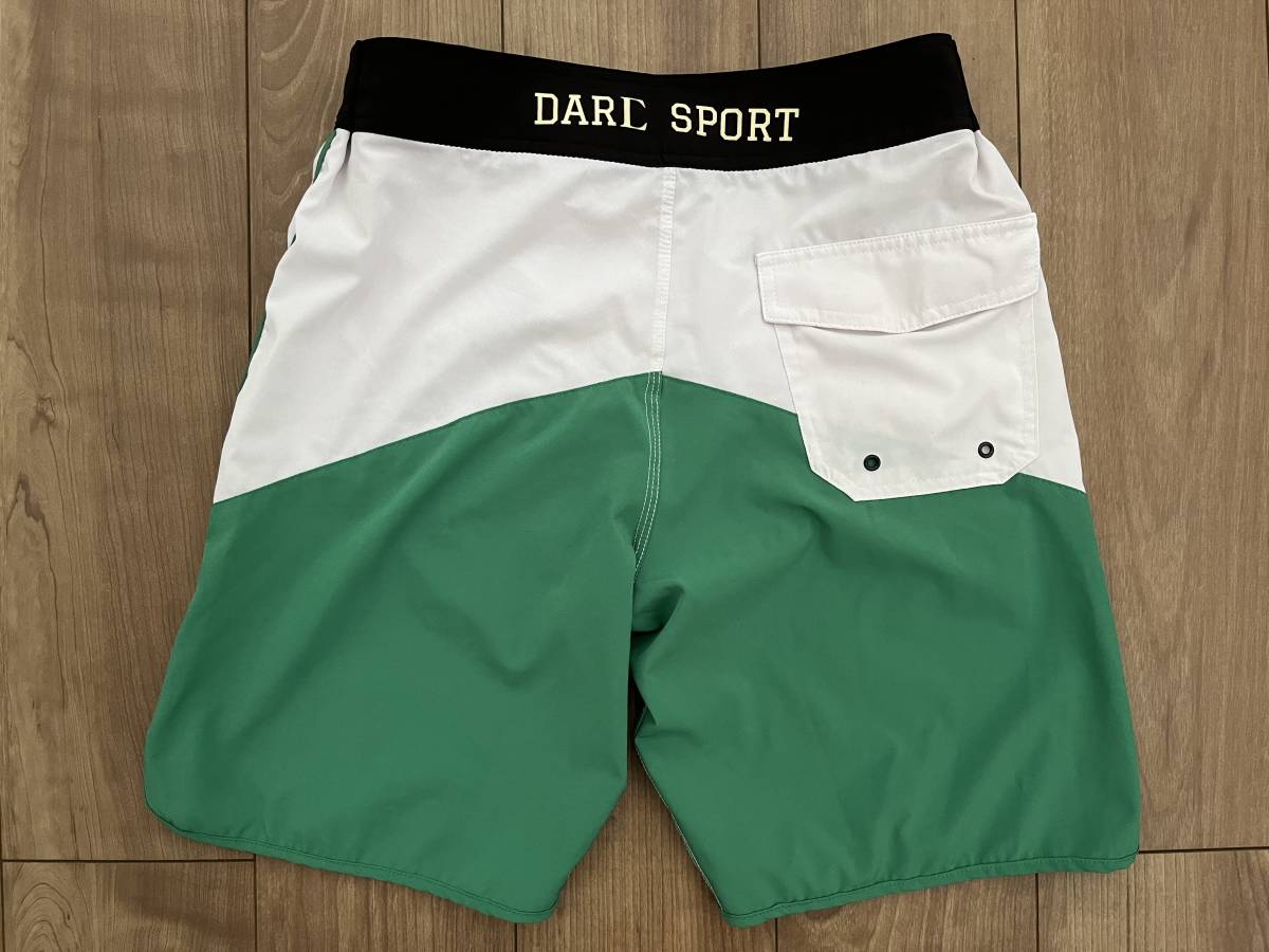 DARC SPORT ダルクスポーツ サーフパンツ ボードショーツ 白緑 32 