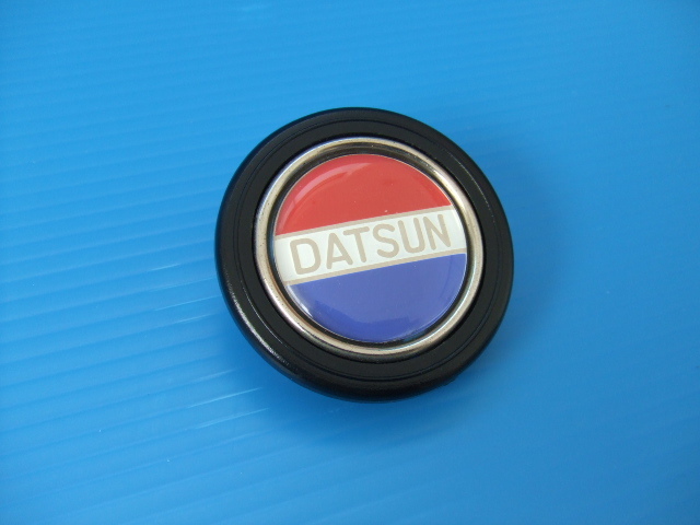 当時物 良品 銀リング ダットサン トリコロール ホーンボタン 旧車 昭和 DATSUN ハコスカ ケンメリ ブタケツ スカイライン ホーンスイッチ_画像2