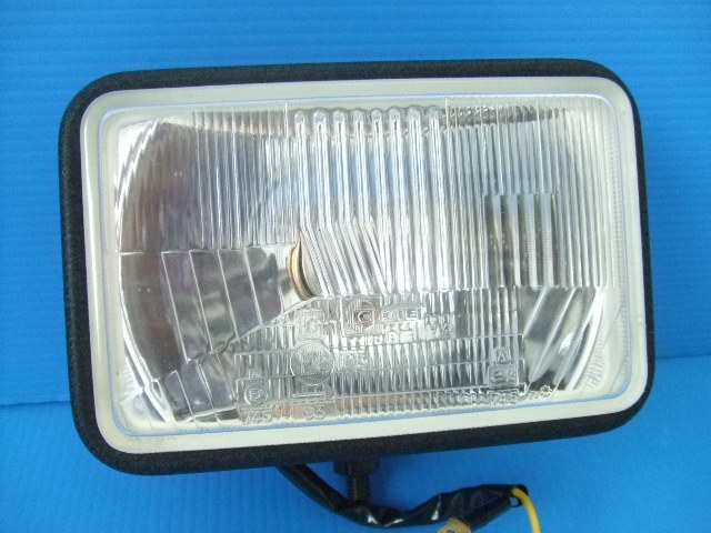  that time thing new goods Cibie H4 valve(bulb) rectangle rekta light foglamp driving lamp square shape angle CIBIE old car off-road vehicle off-road 4WD rust equipped 