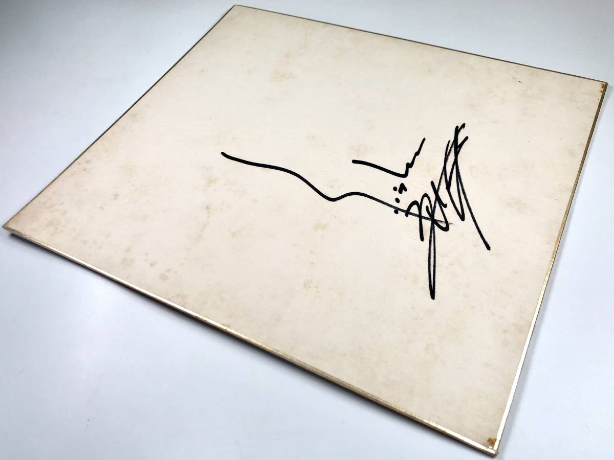  Frank Nagai autograph autograph square fancy cardboard (......./ singer / Showa era 40 year 11 month 29 day /1966 year / retro /JUNK)