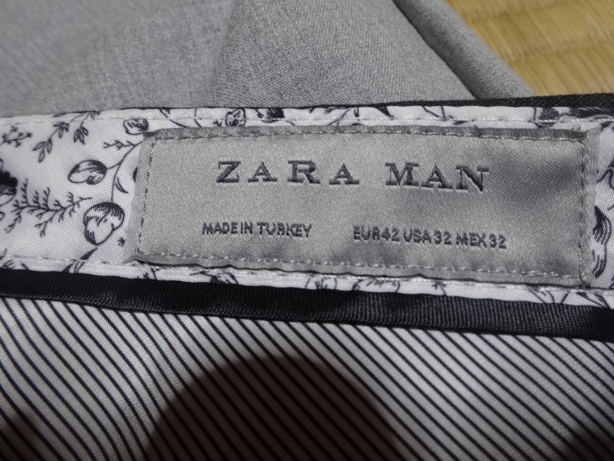 ZARA MAN　テーパード　スラックス　ボトム　USA３２_画像6